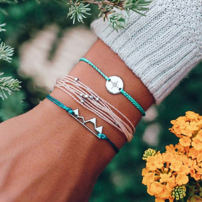 5pcs Mixed Golden Shell Starfish Friendship Bracelets